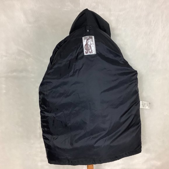 Postcard Black Hooded Goose Down Insulated Puffer Ski Jacket Coat 10 - Picture 7 of 13
